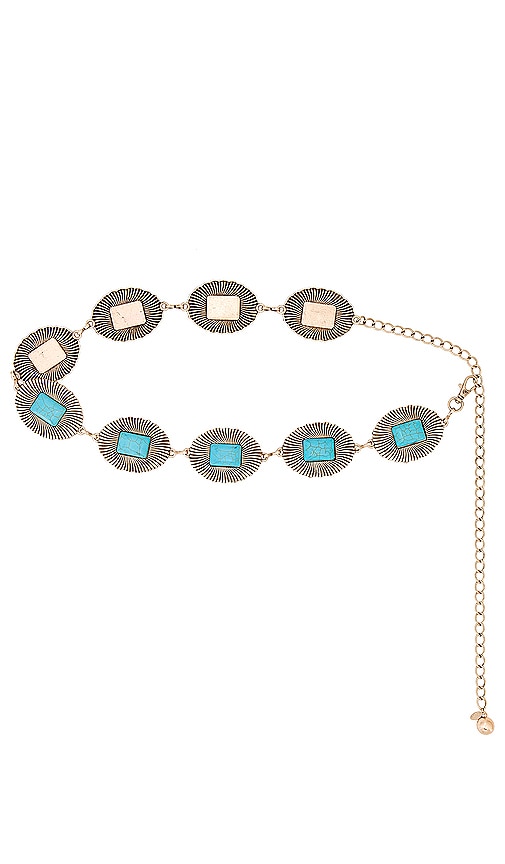 Western Chain Belt in Metallic Gold.