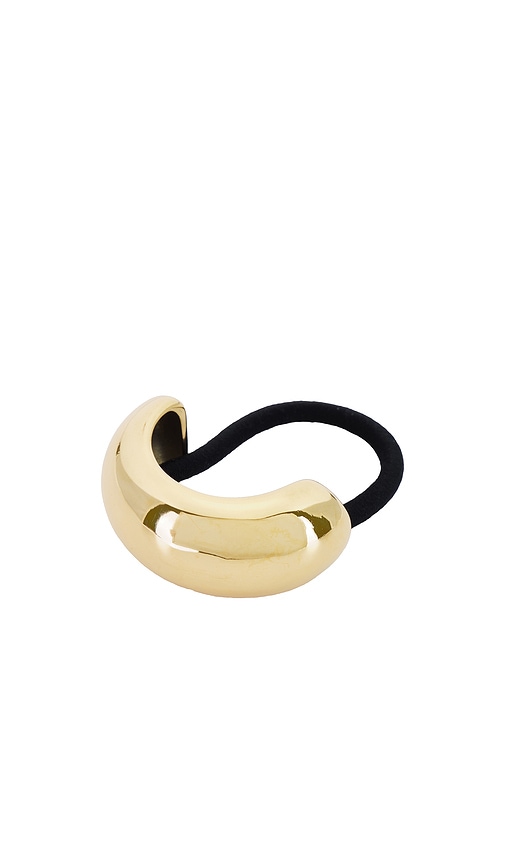 Bella Hair Tie in Metallic Gold.