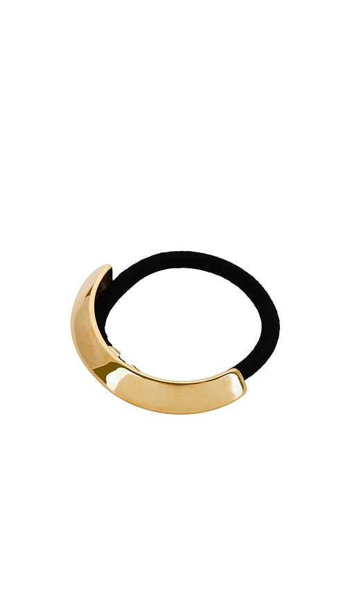 Armor Hair Tie in Metallic Gold.