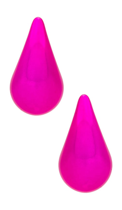 Droplet Earring in Fuchsia.