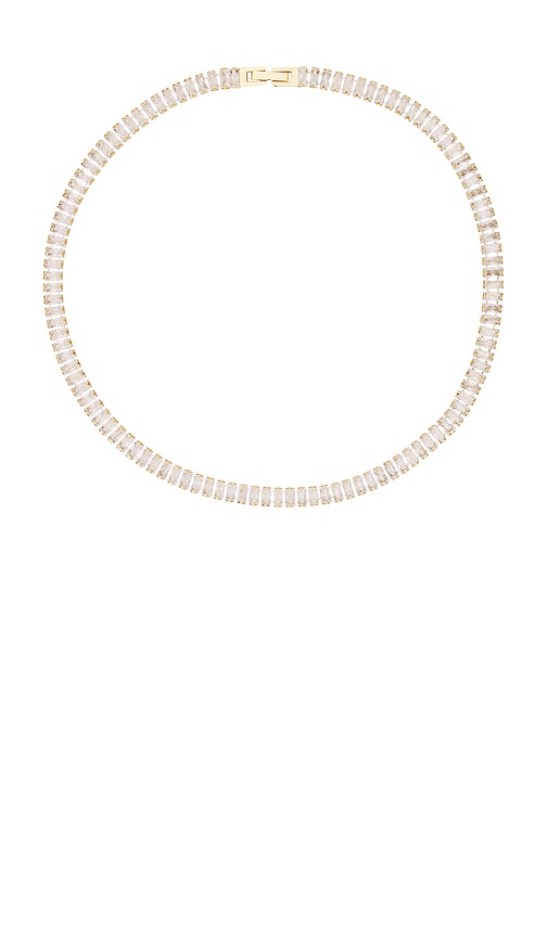 Ring Necklace in Metallic Gold.