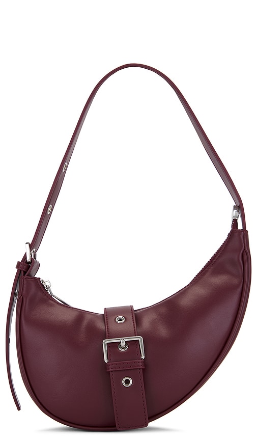 Crescent Bag in Wine.