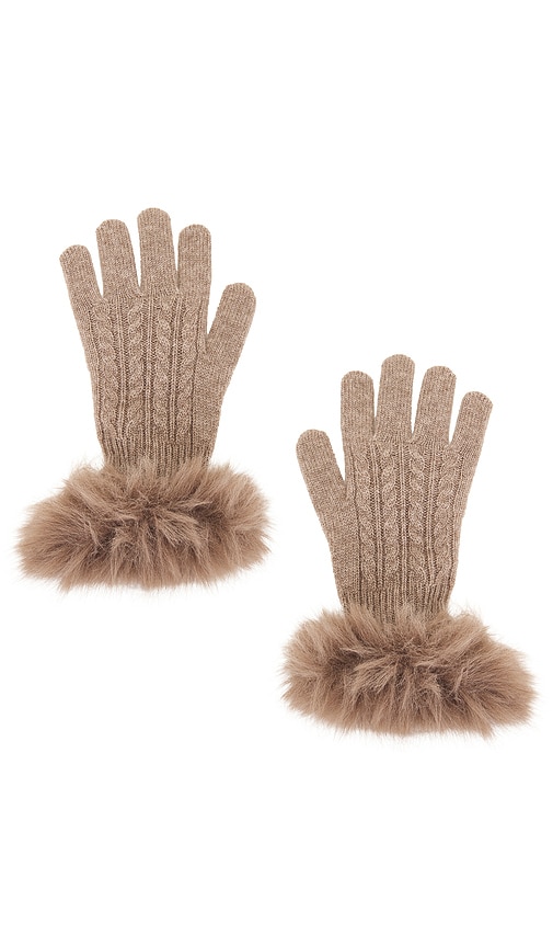The Cashmere Glove in Brown.