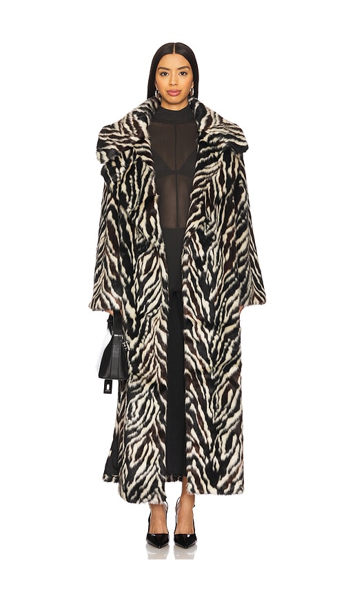 The Victoria Coat in Black,White. - size S (also in M)
