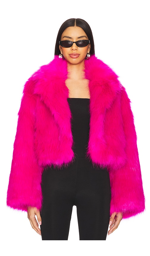 Teddy Bomber Jacket in Pink. - size S (also in L, M)