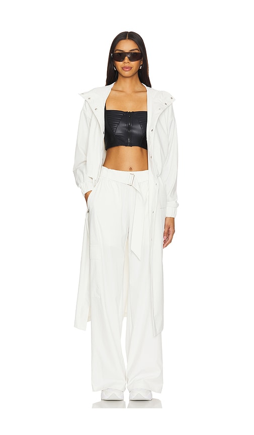 x Mona Kattan Ava Coat in White. - size XS (also in M)