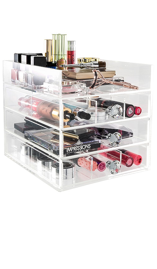 Diamond Collection Open Top 4-Tier Organizer in Beauty: NA.