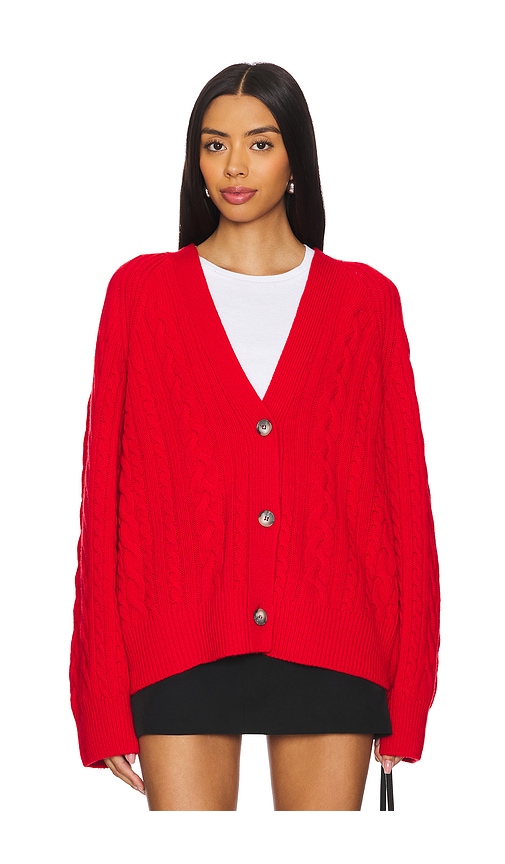 Kymberly Cardigan in Red. - size S (also in M, XS)