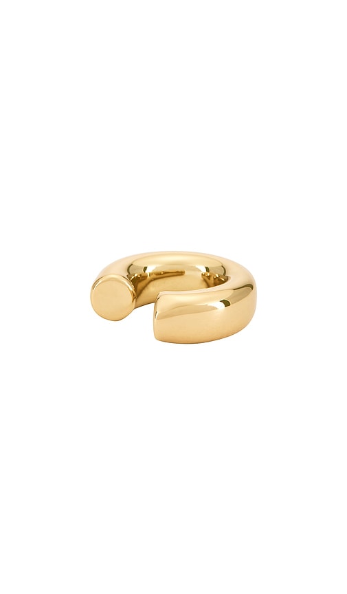 Natasha Ear Cuff in Metallic Gold.