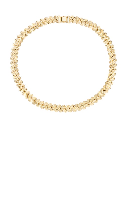 Estelle Necklace in Metallic Gold.