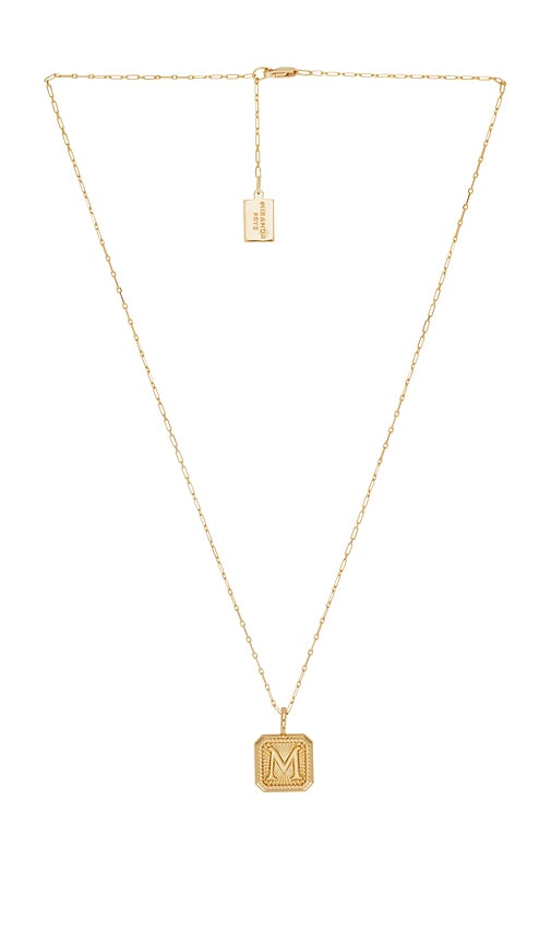 Alpha Necklace in Metallic Gold. - size P (also in A, C, D, K, N)