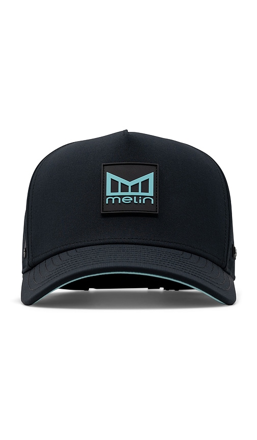 Hydro Odyssey Stacked Cap in Black. - size S (also in M/L, XL)
