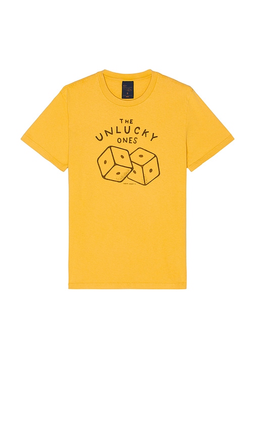 Roy Unlucky Tee in Mustard. - size S (also in L, M, XL)