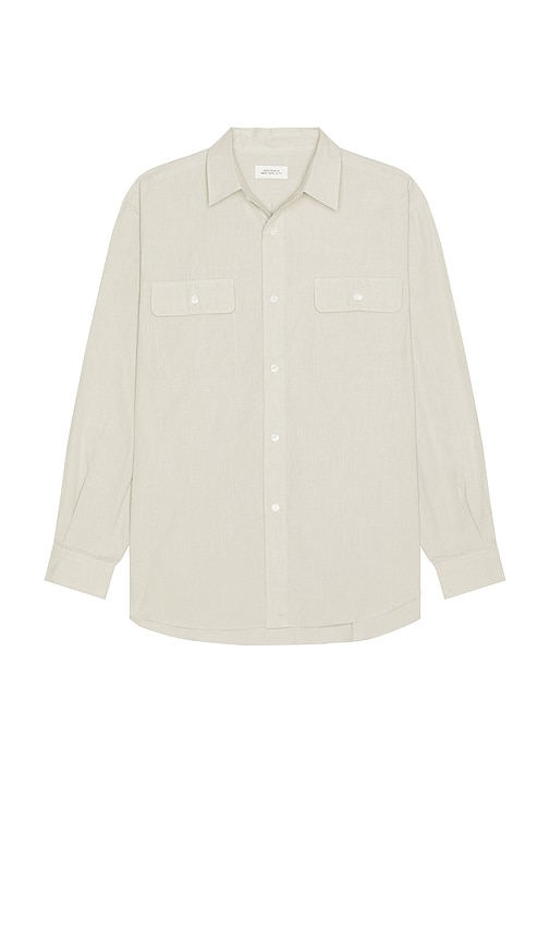 Chambray Work Shirt in Grey. - size S (also in L, M, XL/1X)
