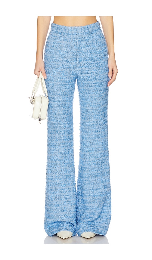 Asha Tweed Pant in Blue. - size 6 (also in 2, 4, 8)
