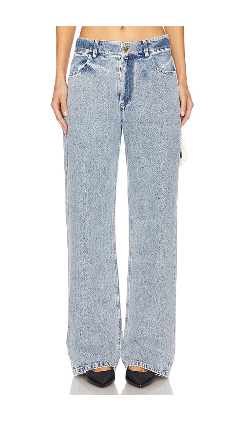 Sid Lace Loop Straight Leg in Blue. - size 30 (also in 24, 26, 28)
